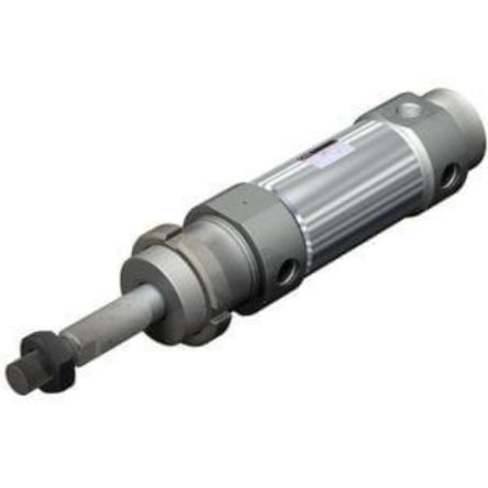 SMC Pneumatic Piston Rod Cylinder - 32mm Bore, 25mm Stroke, C76 Series, Double Acting [C76E32-25S]; 254-7288