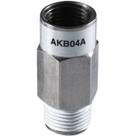 SMC AKH/AKB Check Valve 1/2 in Female Inlet, 1/2in Tube Inlet, R 1/2 Male Outlet, -1 → 10bar [AKB04B-04S]; 254-8011