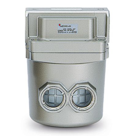SMC AMF series 0.01μm G 1/4, G 3/8 10bar to 0.5 bar Pneumatic Filter 500L/min max with None drain [AMF250C-F03]; 254-8095