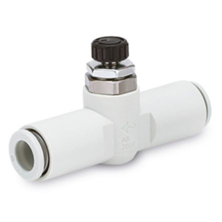 SMC AS2001FM Series Tube Flow Controller, 6mm Tube Inlet Port x 6mm Tube Outlet Port [AS2001FM-06]; 254-8139