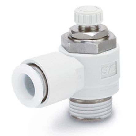 SMC AS Series Tube Flow Controller, G 1/4 Inlet Port, R1/4in Tube Inlet Port x 4mm Tube Outlet Port [AS2201F-02-04]; 254-8148