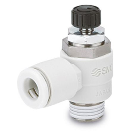 SMC AS Series Speed Controller, G 1/8 Inlet Port x 6mm Tube Outlet Port [AS2211FM-01-06S]; 254-8157