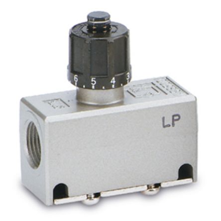 SMC AS Series Threaded Speed Controller, G 1/4 Inlet Port x G 1/4 Outlet Port [AS3500-02-3]; 254-8167