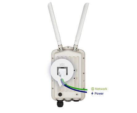 D-Link Nuclias Wireless AC1300 Wave 2 Outdoor Cloud‑Managed Access Point 1 Port Wireless Access Point, 802.11ac, [DBA-3621P]; 254-9993