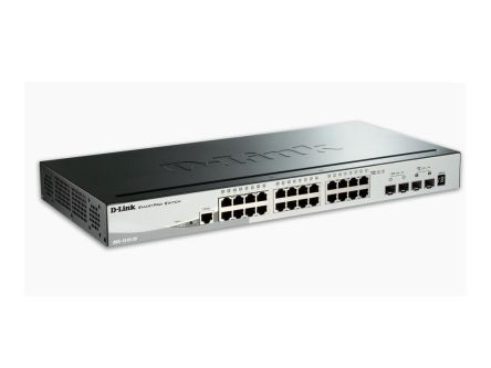 D-Link 28-Port Layer 3 Stackable Smart Managed Switch with 10G Uplinks, Smart 28 Port Managed Switch [DGS-1520-28]; 255-0016