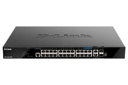 D-Link 28-Port Layer 3 Stackable Smart Managed Max PoE Switch with 10G Uplinks, Smart 28 Port Managed Switch With PoE [DGS-1520-28MP]; 255-0017