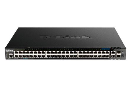 D-Link 52-Port Layer 3 Stackable Smart Managed Max PoE Switch with 10G Uplinks, Smart 52 Port Managed Switch With PoE [DGS-1520-52MP]; 255-0020