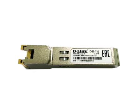 D-Link D-Link Compatible RJ45 Copper Transceiver Module, 10/100/1000Mbit/s [DGS-712]; 255-0031