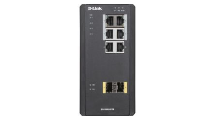 D-Link 8-Port Industrial Gigabit Managed PoE Switch, Managed 8 Port Managed Switch With PoE [DIS-300G-8PSW]; 255-0035