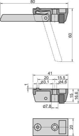 nVent SCHROFF Aluminium Foot Connection Case for Use with 19 inch Subracks [10603-001]; 255-0693