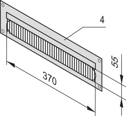 nVent SCHROFF Steel Cable Entry Panel for Use with Novastar and Eurorack [20118-391]; 255-0716