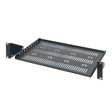 nVent SCHROFF 20118 Series Black, Grey Shelf, 2U x 400mm [20118-788]; 255-0721