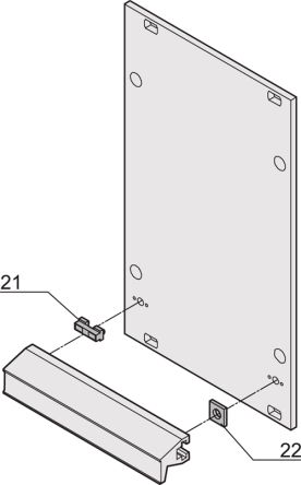 nVent SCHROFF Plastic Clip for Use with Extractor Handle [21100-476]; 255-0752