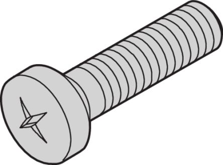 nVent SCHROFF Screw for Use with Backplanes, Test Adapters, M2.5 Thread, 100 Piece(s) [21101-219]; 255-0761