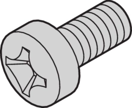 nVent SCHROFF Screw for Use with Backplanes, Test Adapters, M6 Thread, 100 Piece(s) [21101-366]; 255-0762