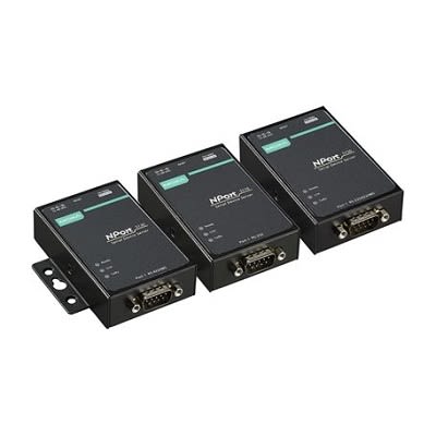 MOXA Serial Device Server, 1 Ethernet Port, 1 Serial Port, 921.6kbps Baud Rate [NPort 5110]; 255-1999