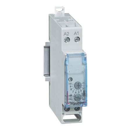 Legrand DIN Rail Mount Time Delay Relay, 250V, 0.1-360000s [004741]; 255-2135