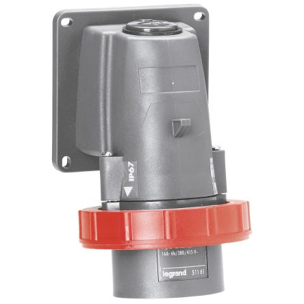 Legrand 3P + N + E Power Connector Plug, Rated At 16A, 380 → 415 V [051191]; 255-2225