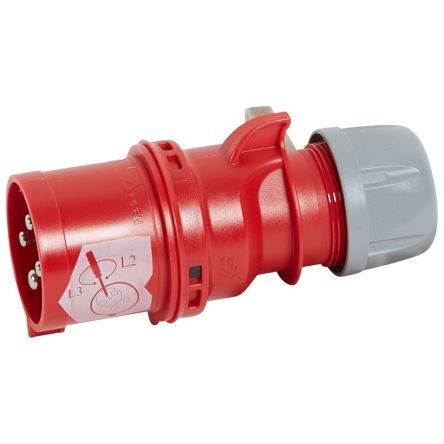 Legrand IP44 3P + E Power Connector Plug, Rated At 32A, 380 → 415 V [058140]; 255-2254
