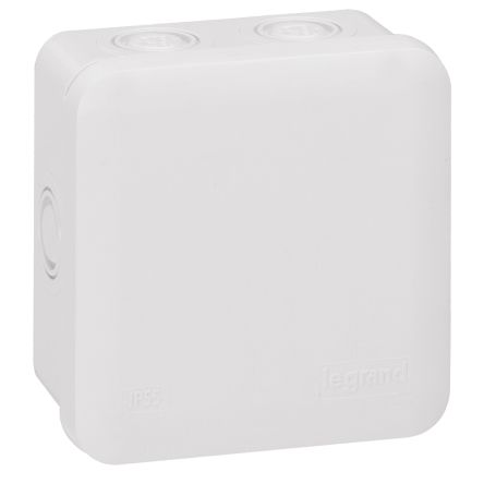 Legrand Plastic Junction Box, IP55, 94 x 94 x45mm [092014]; 255-2290