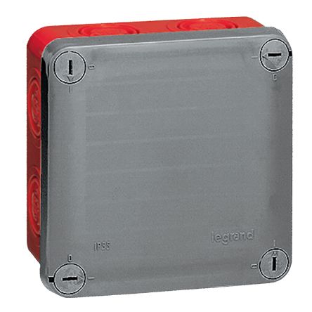 Legrand Plastic Junction Box, IP55, 115 x 115 x 58mm [092021]; 255-2291