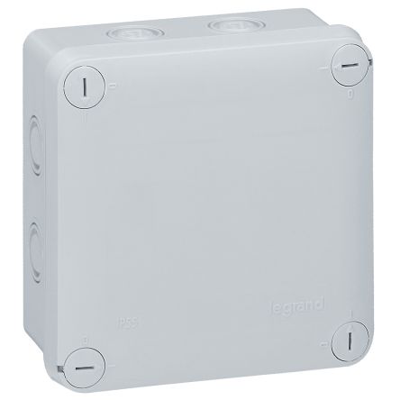 Legrand Plastic Junction Box, IP55, 121 x 121 x 50mm [092024]; 255-2292