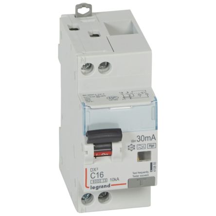 Legrand RCBO, 16A, Type F, 240V AC [410855]; 255-2328