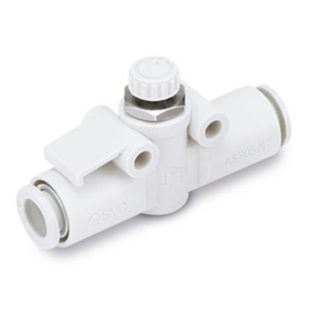 SMC AS Series Speed Controller, 3.2mm Tube Inlet Port x 3.2mm Tube Outlet Port [AS1002F-23-X214]; 255-2451