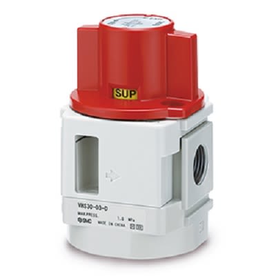 SMC Rotary Knob Pressure Relief Pressure Release Valve VHS40-D Series, G 3/4, 2.5mm, III B [VHS40-F06-D]; 255-2891