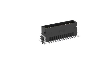 ERNI SMC Series Vertical Surface PCB Header, 26 Contact(s), 1.27 mm Pitch, 2 Row(s), Shrouded [244855 / 244855-E]; 255-2952