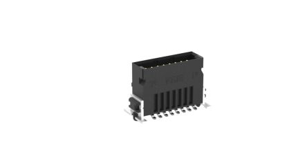 ERNI SMC Series Vertical Surface PCB Header, 16 Contact(s), 1.27 mm Pitch, 2 Row(s), Shrouded [254414 / 254414-E]; 255-2954