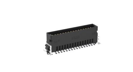 ERNI SMC Series Vertical Surface PCB Header, 32 Contact(s), 1.27 mm Pitch, 2 Row(s), Shrouded [254538 / 254538-E]; 255-2959