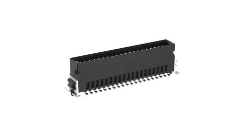 ERNI SMC Series Vertical Surface PCB Header, 40 Contact(s), 1.27 mm Pitch, 2 Row(s), Shrouded [254539 / 254539-E]; 255-2961