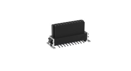 ERNI SMC Series Surface Mount PCB Socket, 20-Contact, 2-Row, 1.27mm Pitch [354063 / 354063-E]; 255-2975