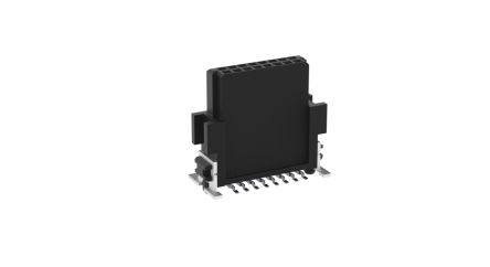 ERNI SMC Series Surface Mount PCB Socket, 16-Contact, 2-Row, 1.27mm Pitch [354070 / 354070-E]; 255-2978