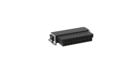 ERNI SMC Series Right Angle Surface Mount PCB Socket, 20-Contact, 2-Row, 1.27mm Pitch [354079 / 354079-E]; 255-2983