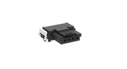 ERNI SMC Series Right Angle Surface Mount PCB Socket, 4-Contact, 1-Row, 1.27mm Pitch [364485 / 364485-E]; 255-2989