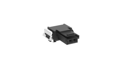 ERNI SMC Series Right Angle Surface Mount PCB Socket, 2-Contact, 1-Row, 1.27mm Pitch [384845 / 384845-E]; 255-2994