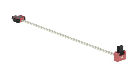 ERNI 2 Series Ribbon Cable Assembly, 100mm Length, SFX IDC to AFU IDC [839429 / 839429-E]; 255-3007