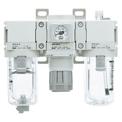 SMC G 1 FRL Assembly, Auto Drain, 5μm Filtration Size [AC60-F10DE-D]; 255-3246