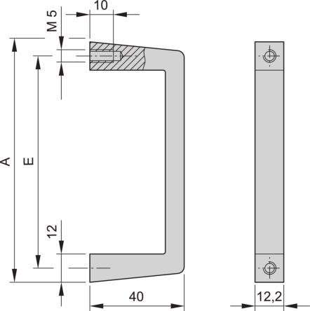 nVent SCHROFF Handle Front Handle for Use with Subracks [10501-025]; 255-3883