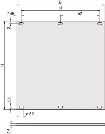nVent SCHROFF Front Panel, 3U, 42HP [30807-494]; 255-3919