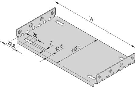 nVent SCHROFF Mounting Plate for Use with EuropacPRO family [34563-004]; 255-3934