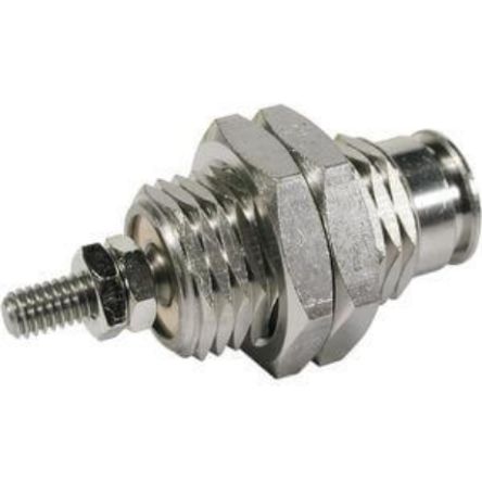 SMC Pneumatic Piston Rod Cylinder - 6mm Bore, 10mm Stroke, CJP Series, Single Acting with Return Spring Acting [CJPB6-10H4]; 255-4263