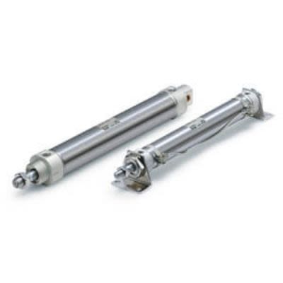 SMC Pneumatic Piston Rod Cylinder - 30mm Bore, 32mm Stroke, CM2-Z Series, Double Acting [CM2T32-30AZ]; 255-4272