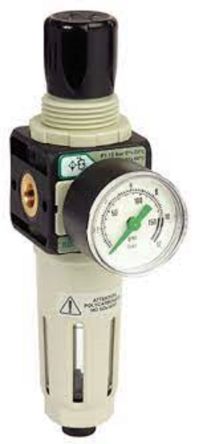EMERSON ? ASCO 342 Air Filter Regulator, 25μm, G 1/4, Semi Automatic, 12 bar [34225202]; 255-6128