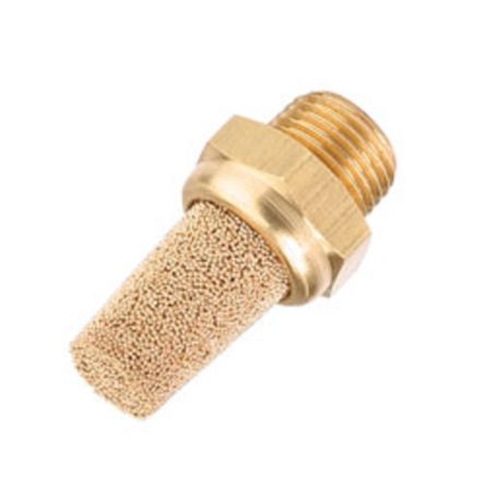 EMERSON ? ASCO 346 Brass, Bronze 10bar Pneumatic Silencer, Threaded, G 1/4 Male [34600002]; 255-6129
