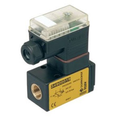 EMERSON ? ASCO Pressure Sensor 0.5 → 10bar, 250V ac/dc, IP65 10 bar [34900018]; 255-6130