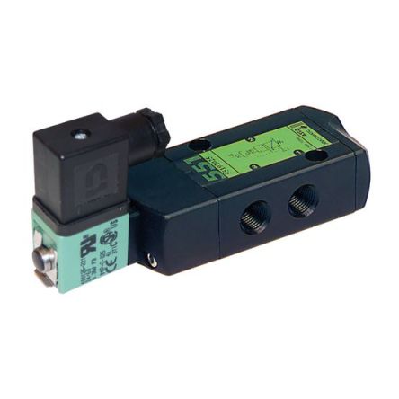 EMERSON ? ASCO 3/2 Monostable Spool Valve - Electro-Pneumatic G 1/4 551 Series [SCG551A005MS.AC/DC]; 255-6170