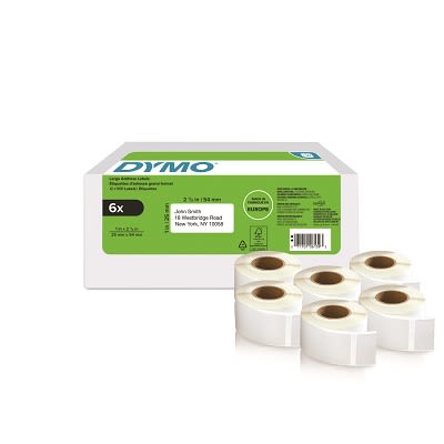 Dymo DYMO D1 White Black Print Label Roll [2177564]; 255-7648